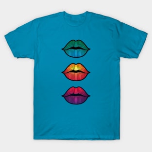 Color Kiss Lips T-Shirt